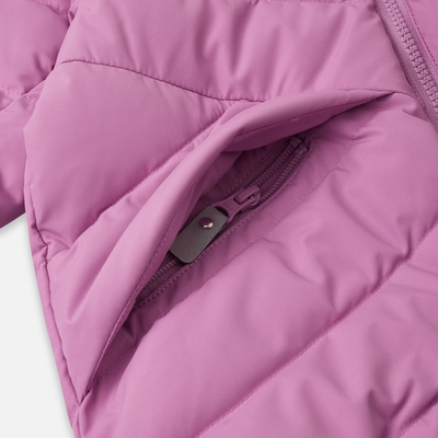 Reima Toddlers' Kupponen Waterproof Down Jacket - Mauve Pink pockets