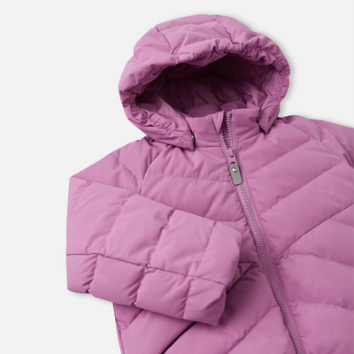 Reima Toddlers' Kupponen Waterproof Down Jacket - Mauve Pink zipper