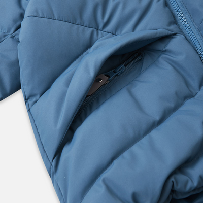 Reima Toddlers' Kupponen Waterproof Down Jacket - Ocean Blue pockets