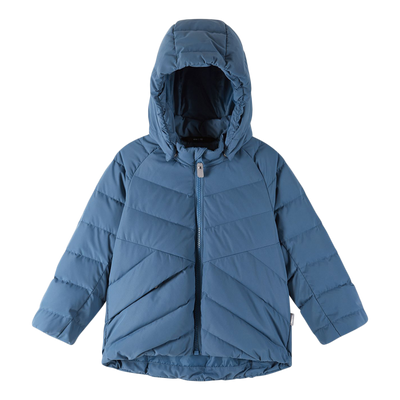 Reima Toddlers' Kupponen Waterproof Down Jacket - Ocean Blue hood