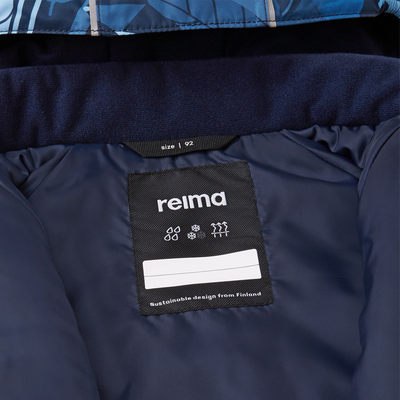 Reima Toddlers' Kustavi Waterproof Winter Jacket - Navy seamless seems