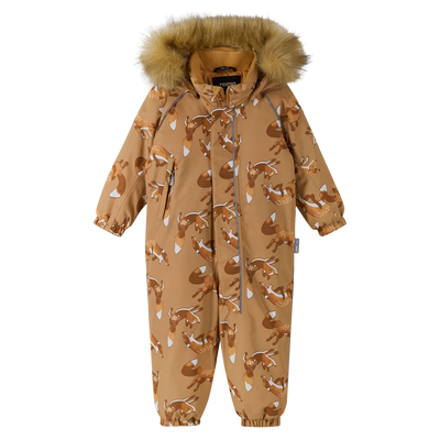 Reima Toddlers' Lappi Waterproof Snowsuit - Peanut Brown