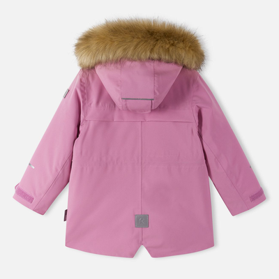 Reima Toddlers' Mutka Waterproof Winter Parka - Mauve Pink reflective badge