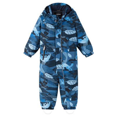 Reima Toddlers' Puhuri Waterproof Snowsuit - Navy Blue