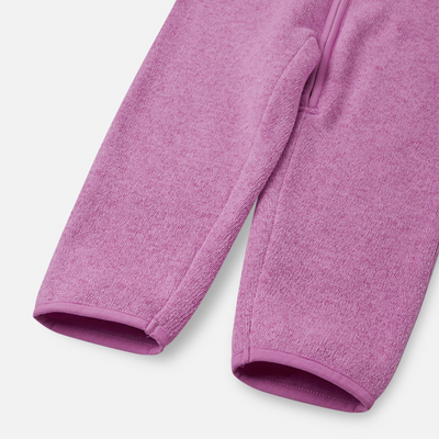 Reima Toddlers' Tahti Fleece Jumpsuit - Mauve Pink legs