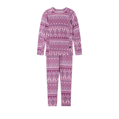 Reima Toddlers' Taitoa Base Layer Set - Grey Pink