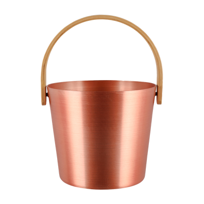 Rento Bronze Aluminum Bamboo Sauna Bucket anodized 