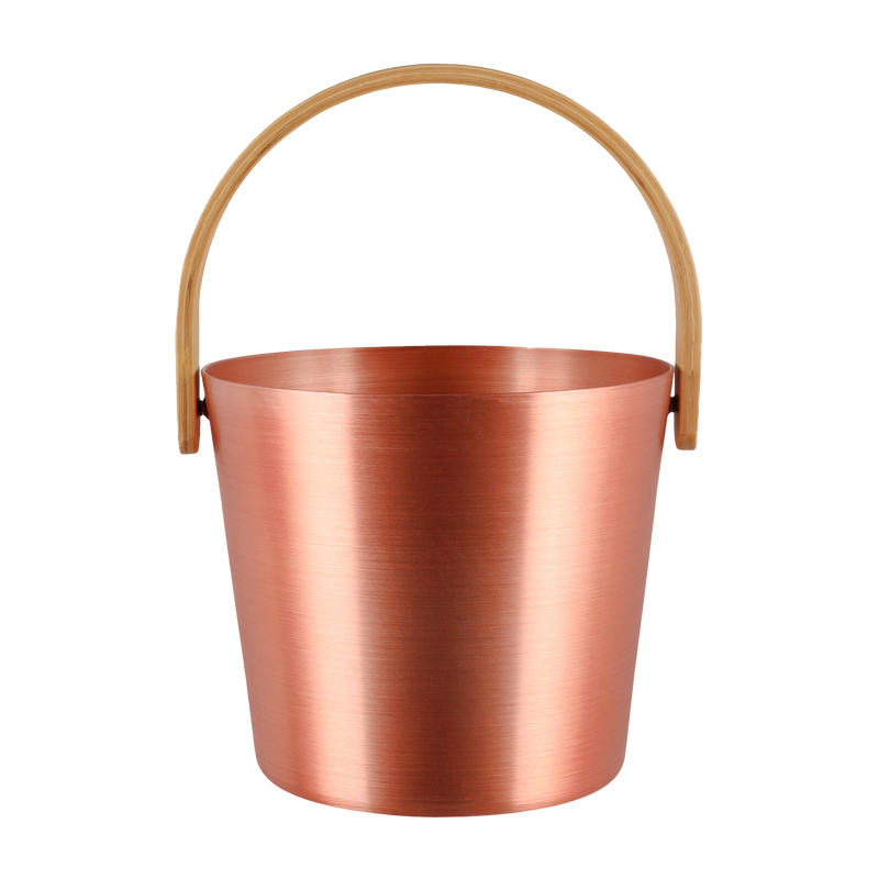 Rento Bronze Aluminum Bamboo Sauna Bucket anodized 