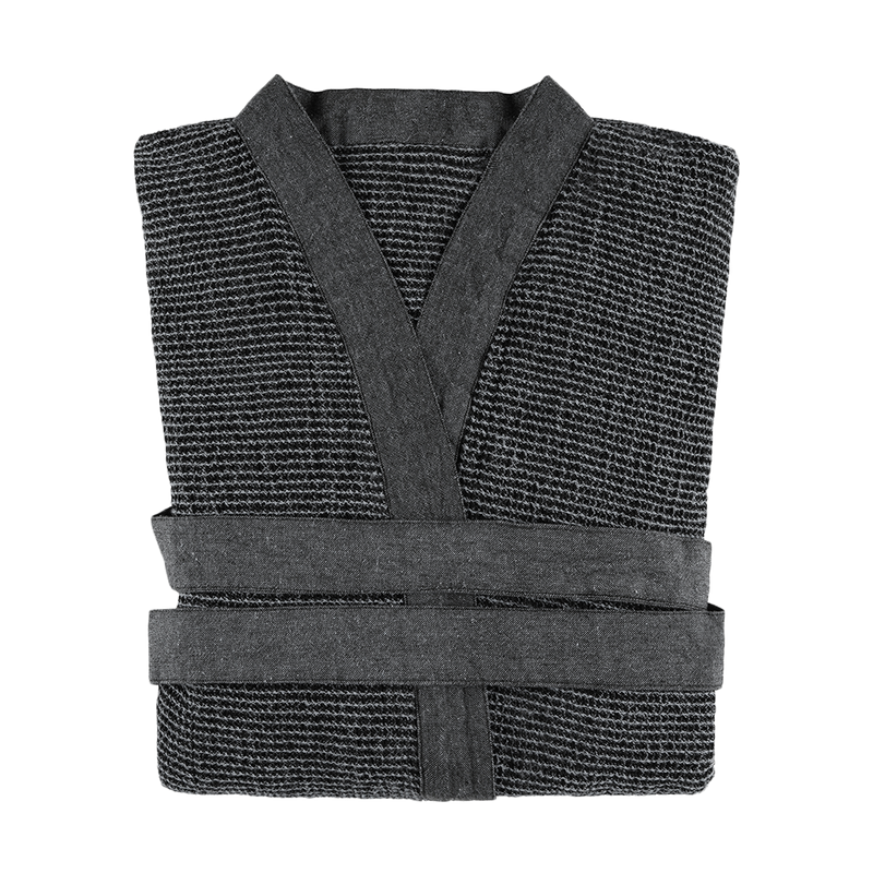 Rento Kenno Bathrobe, dark gray front