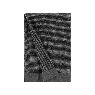 Rento Kenno Hand Towel, dark gray folded