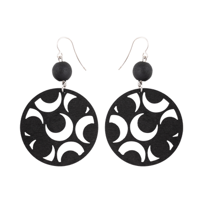 Tuliainen earrings, black