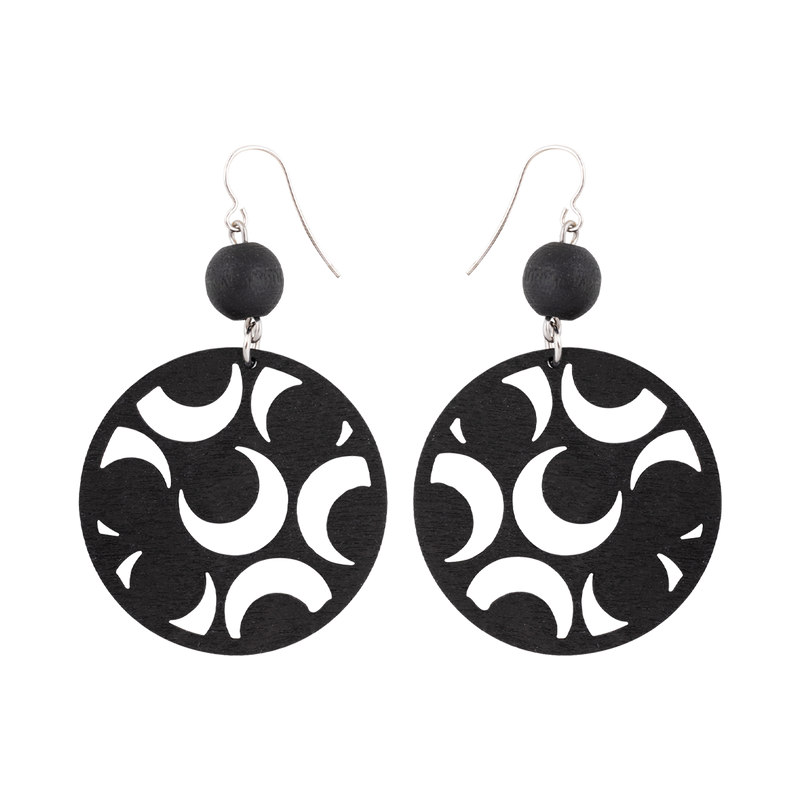 Tuliainen earrings, black