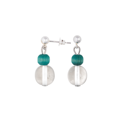 Vilkas earrings, aqua green