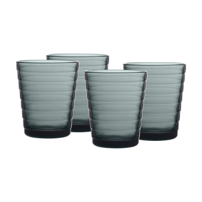 iittala Aino Aalto Dark Grey Medium Tumbler (Set of 4)