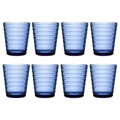 iittala Aino Aalto Ultramarine Blue Medium Tumbler (Set of 8)