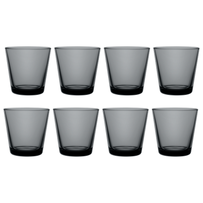 iittala Kartio Dark Grey Medium Tumbler (Set of 8)