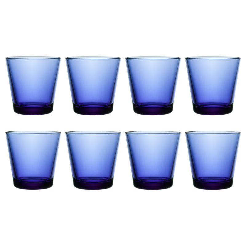 iittala Kartio Ultramarine Blue Medium Tumbler (Set of 8)