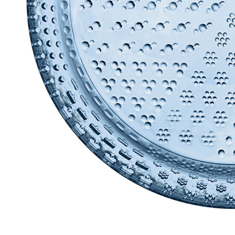 iittala Tundra Aqua Snack Plate droplet design