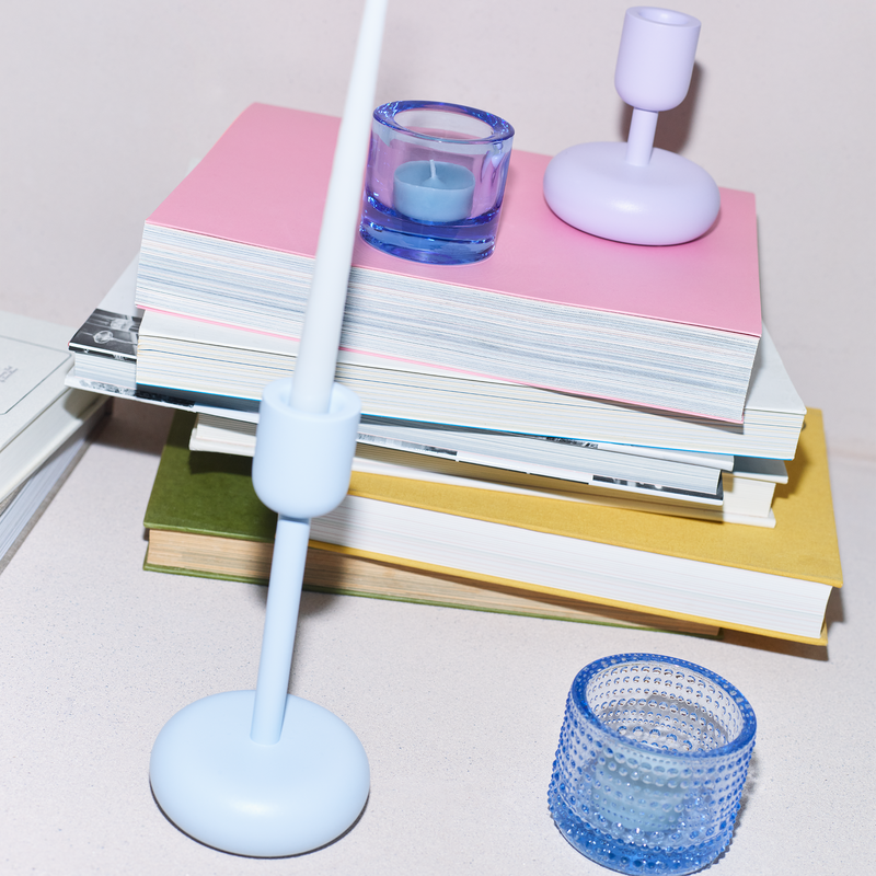 iittala aqua blue spring glass