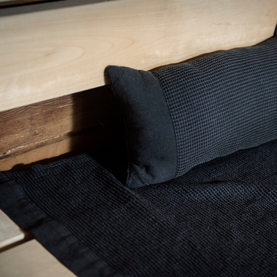 Kenno sauna textiles in black/grey