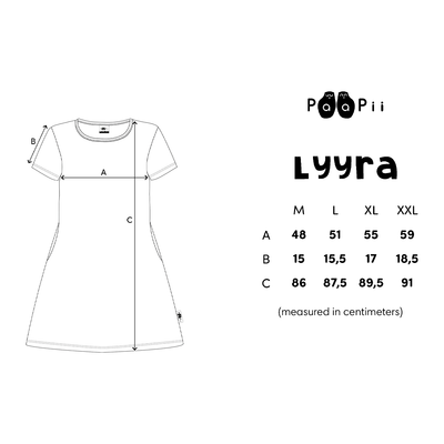 lyyra tunic sizing reference