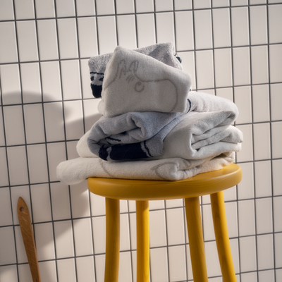 moomintroll white towel