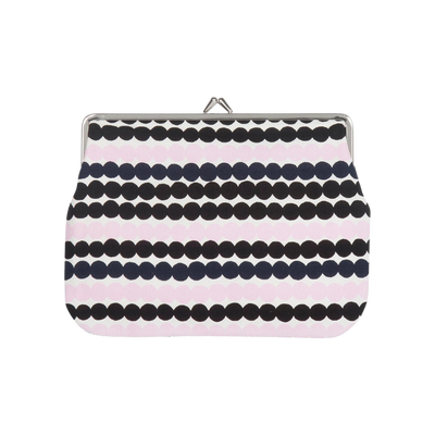 Marimekko Räsymatto Large Coin Purse, white/black/pink/navy