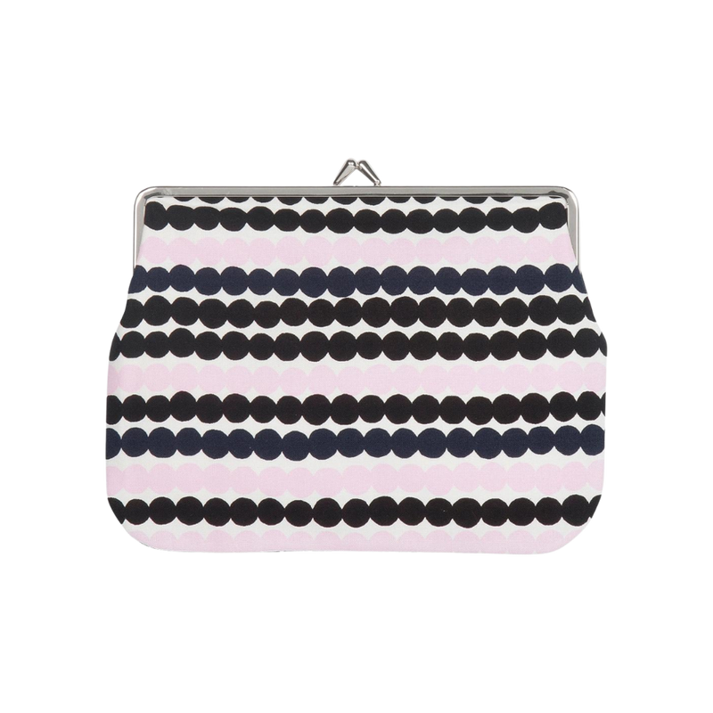 Marimekko Räsymatto Large Coin Purse, white/black/pink/navy