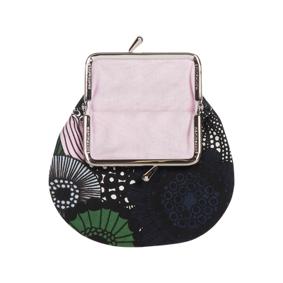 Open Marimekko Siirtolapuutarha Coin Purse, white/blue/green/pink