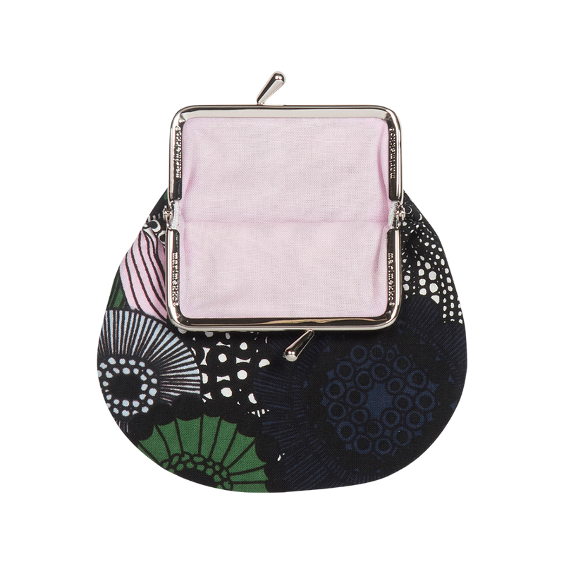 Open Marimekko Siirtolapuutarha Coin Purse, white/blue/green/pink