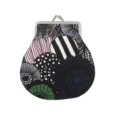 Marimekko Siirtolapuutarha Coin Purse, white/blue/green/pink