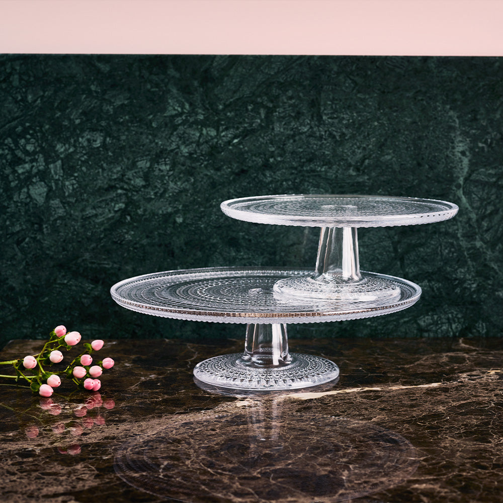 iittala Kastehelmi Dewdrop Clear Cake Stand