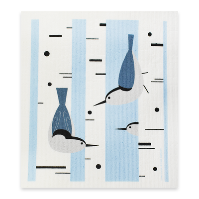 Swedish Dishcloth - Bluebirds on a Wire – Touch of Finland